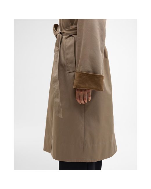 Barbour Natural Reagan Showerproof Trench Coat