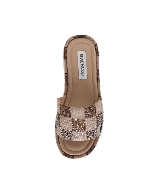 Steve Madden Brown Flatform Sandals