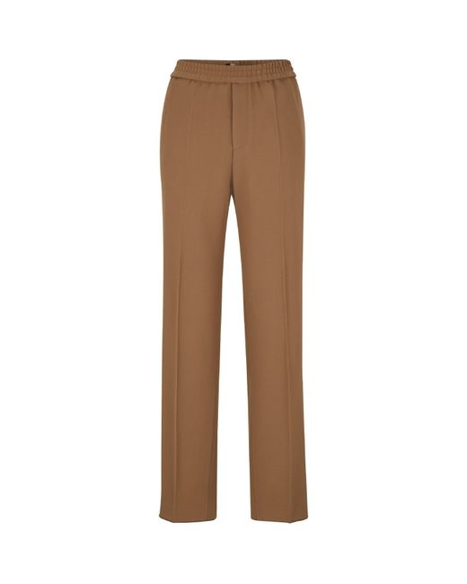 Boss Brown Kris Straight Leg Trousers