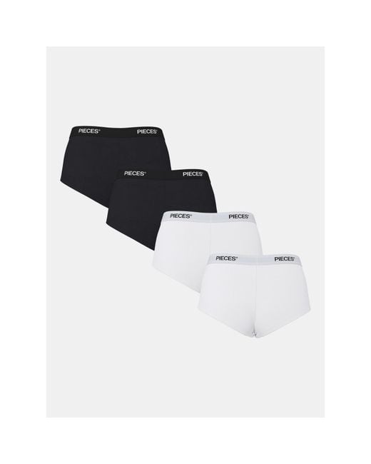 Pieces Black Lg 4-Pack Hip Ld63