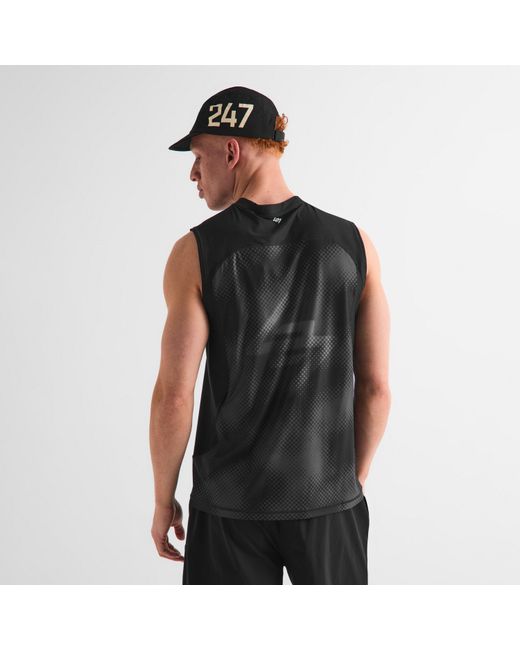 REPRESENT 247 Black Performance Gym Vest for men