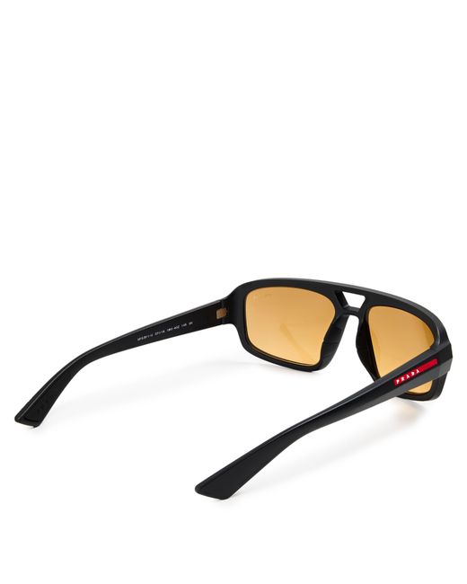 Prada Black 0Ps B11Su Aviator Sunglasses for men