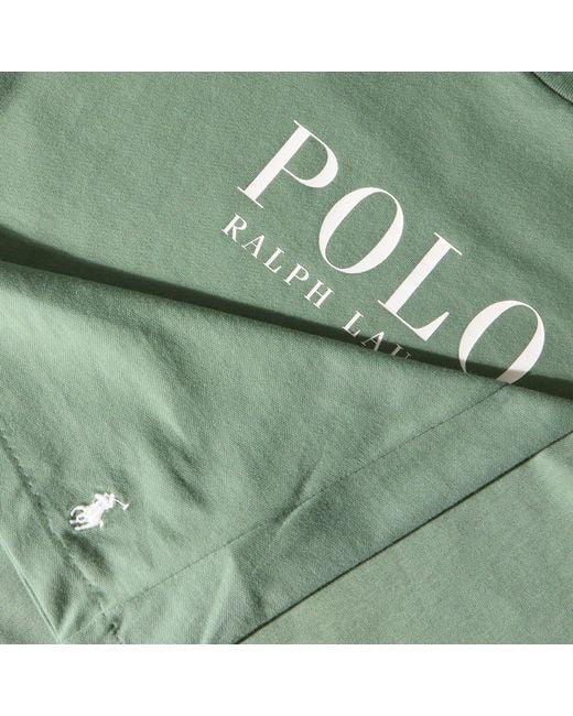 Polo Ralph Lauren Green Box Logo T-Shirt for men
