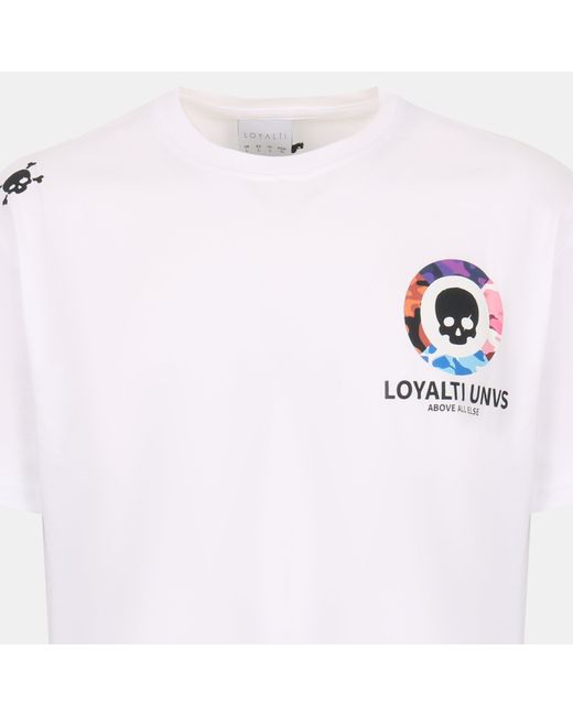 Loyalti White Camo Skull Regular Fit T-Shirt for men
