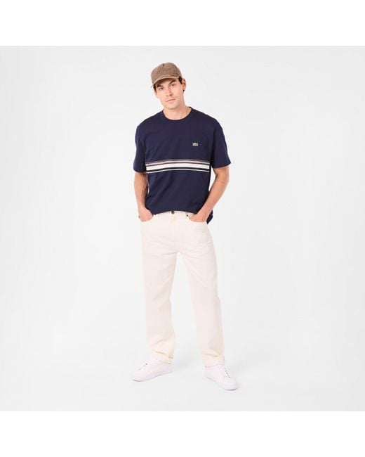 Lacoste Blue Short Sleeve T-Shirt for men