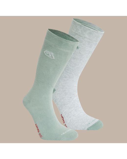 Craghoppers Blue Nosi Life Twin Pack Socks for men