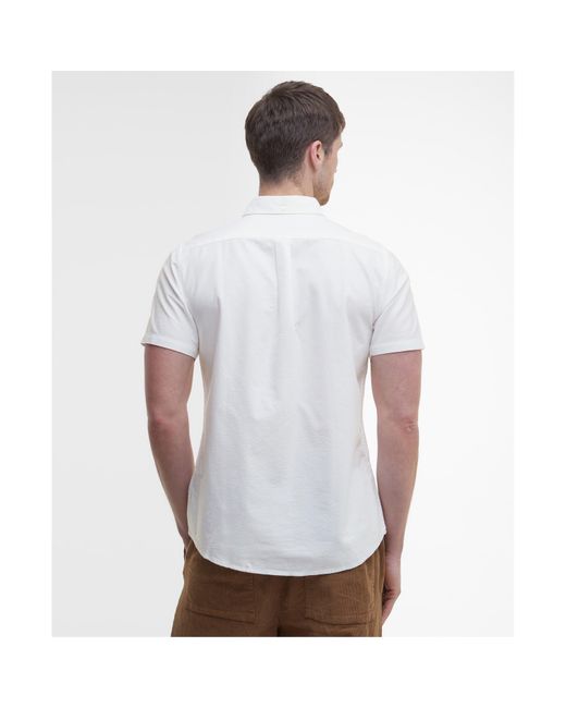 Barbour White Oxtown Shirt for men