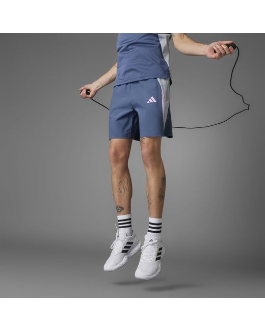 Adidas Blue Climacool Colorblock Shorts for men