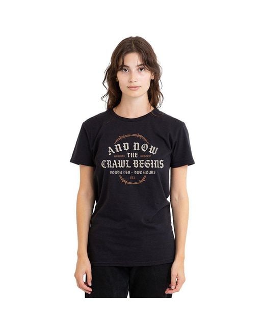 Stranger Things Black The Crawl Begins T-Shirt B