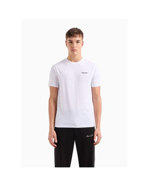 ARMANI EXCHANGE White T91 Logo T Shirt for men