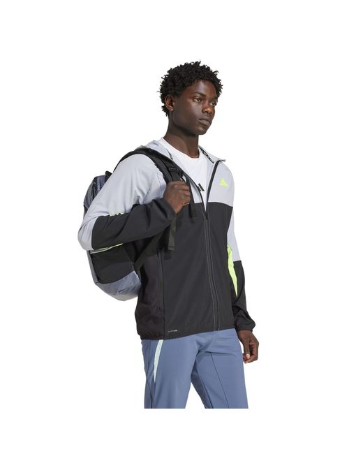 Adidas Blue Climacool Tech Apparel Track Top for men