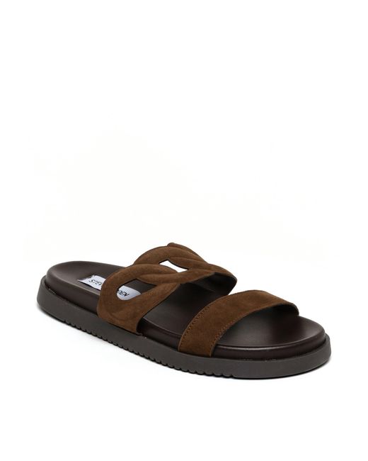 Steve Madden Brown Myrtle Flat Sandals