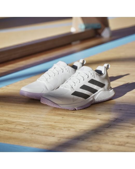 Adidas White Court Team Indoor Netball Shoes