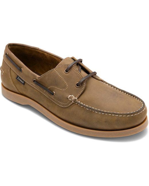 Loake Brown Boat Shoes for men