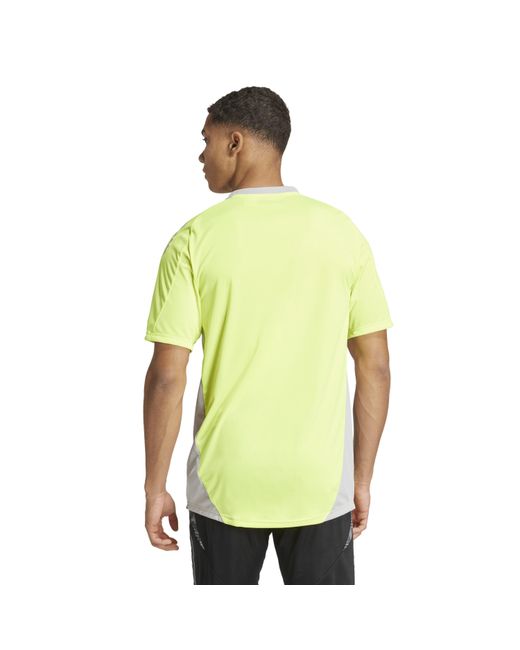 Adidas Yellow Tiro 25 Competition Training T-Shirt for men