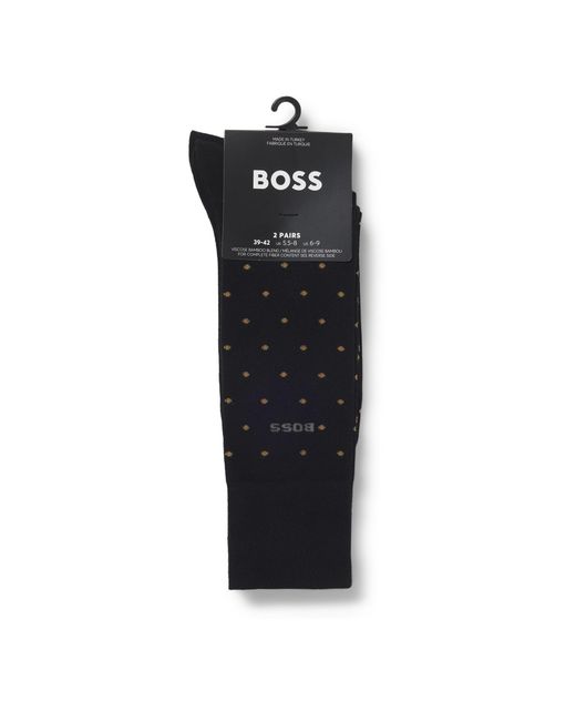Boss Black 2-Pack Logo Socks for men