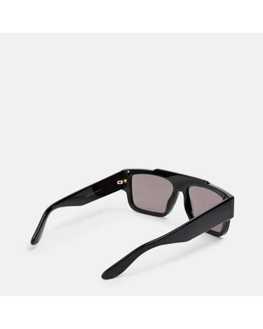 Gucci Gray Logo Print Rectangle-Frame Sunglasses for men