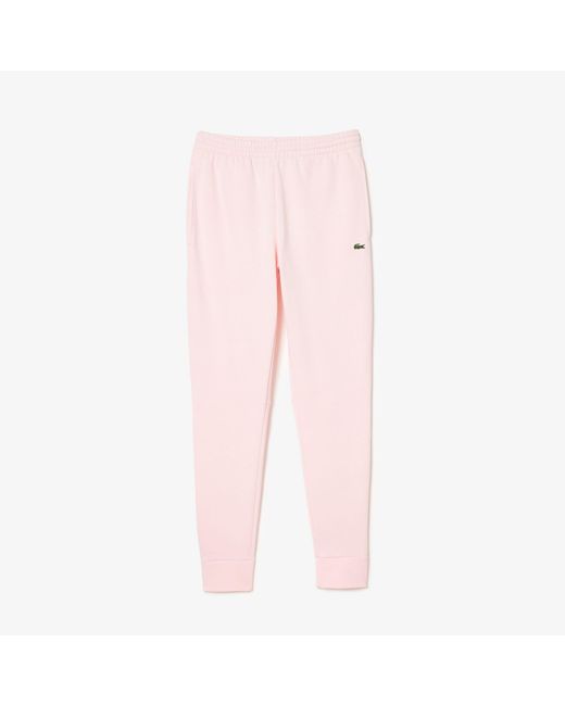 Lacoste Pink Fleece Tracksuit Bottoms for men