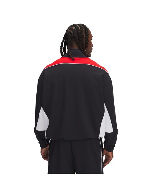 Under Armour Red Tricot Tracksuit Top for men
