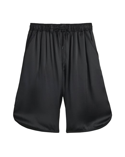 Y-3 Black Liquid Logo Shorts