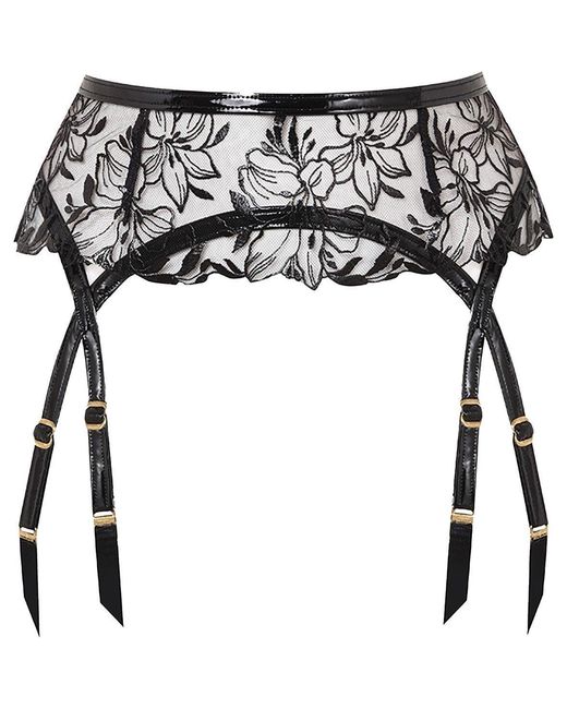 Agent Provocateur Black Ozella Suspender