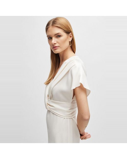 Boss White Debasa2 T-Shirt Dress