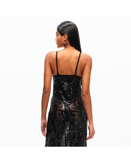 Norma Kamali Black Nk Sqn Slip Gown Ld54