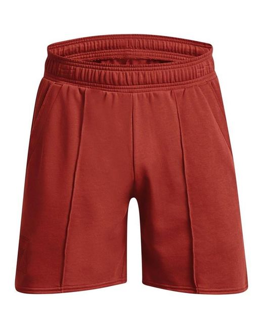 Under Armour S Rock Terry Shorts Red S for men