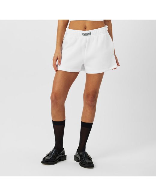 Lacoste White Fleece Shorts