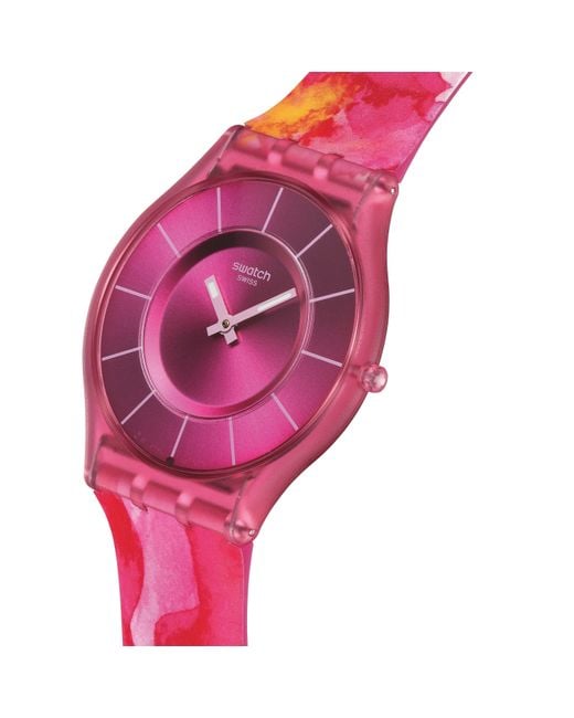 Swatch Pink Paradise Analogue Quartz Watch
