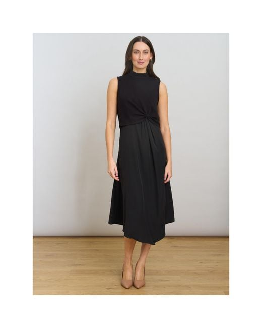 Gina Bacconi Blue Ashlee Midi Dress