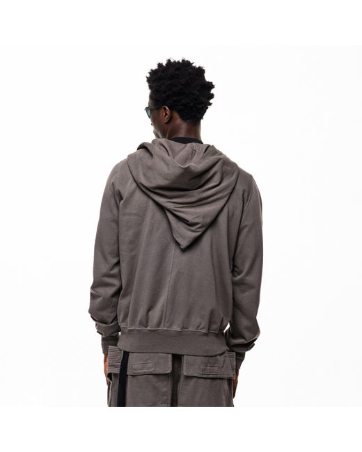 Rick Owens Gray Mountain Zip Hoodie for men