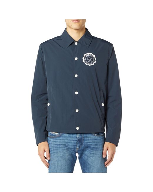 DIESEL Blue Overshirt for men
