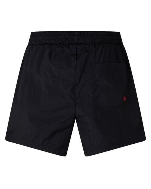 DIESEL Black Nico-Patch Swim Shorts for men