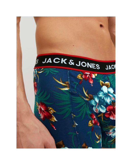 Jack & Jones Blue Flower Pack Trunks for men