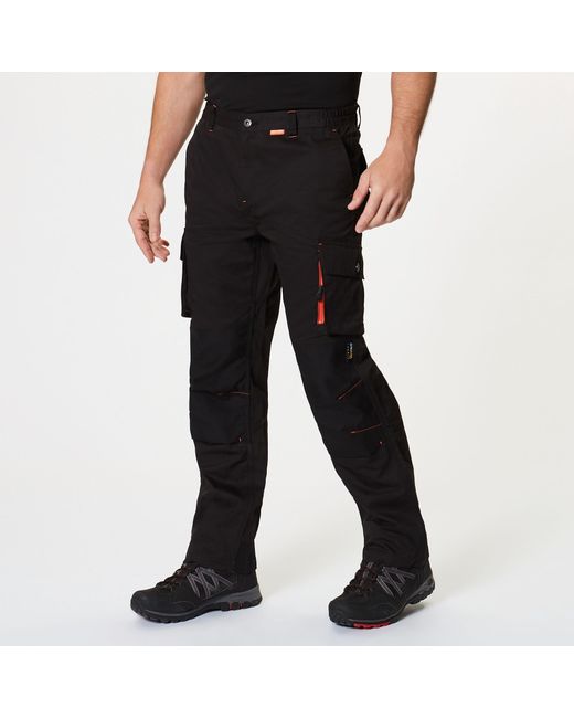 Regatta Black Heroic Worker Trousers Regular for men