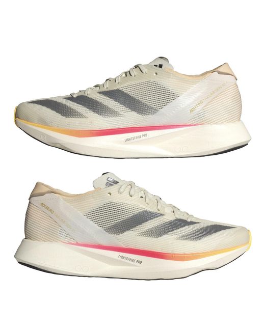 Adidas Pink Adizero Takumi Sen 10 Everyday Neutral Road Running Shoes