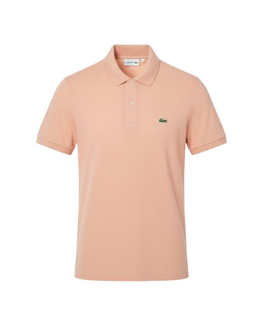 Lacoste Pink Slim-Fit L.12.12 Pique Polo Shirt for men