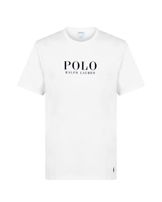 Polo Ralph Lauren White Box Logo T Shirt for men