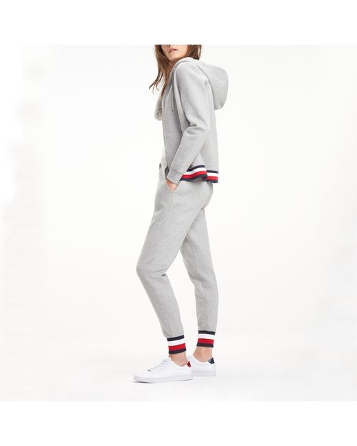 Tommy Hilfiger Gray Heritage Contrast Stripe Joggers