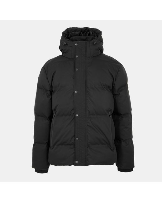 Everlast Black Water Resistant Windproof Hooded Short Puffer Jacket for men