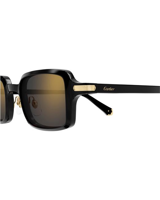 Cartier Black Ct0539S Square Sunglasses