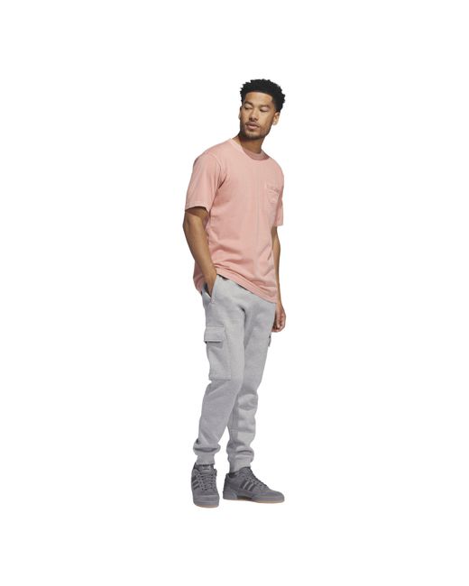 Adidas Originals Pink Dye Pocket T-Shirt for men
