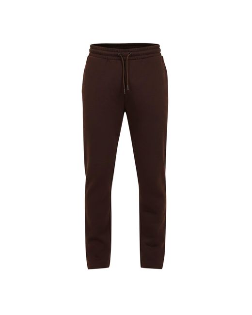 Brave Soul Brown Bs Straight Leg Open Hem Jogging Bottoms for men