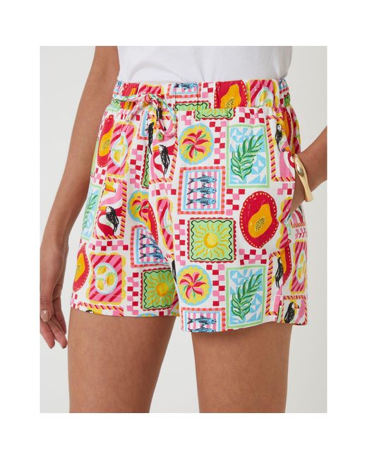 Threadbare Blue Eiren Woven Tracksuit Shorts