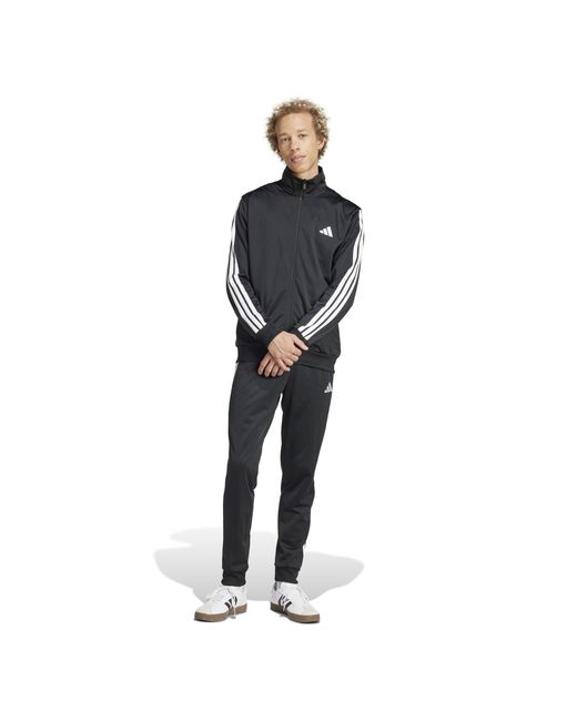 Adidas Black 3-stripes Fleece Tracksuit for men