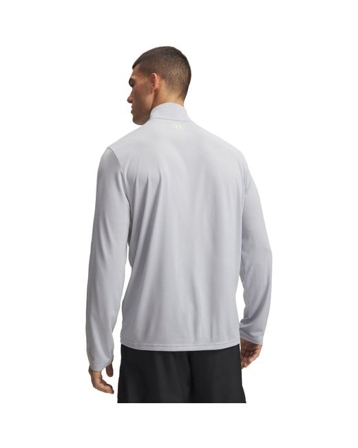 Under Armour Gray Tech ½ Zip Long Sleeve for men