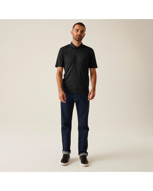 Regatta Black H/M Polo Shirt for men
