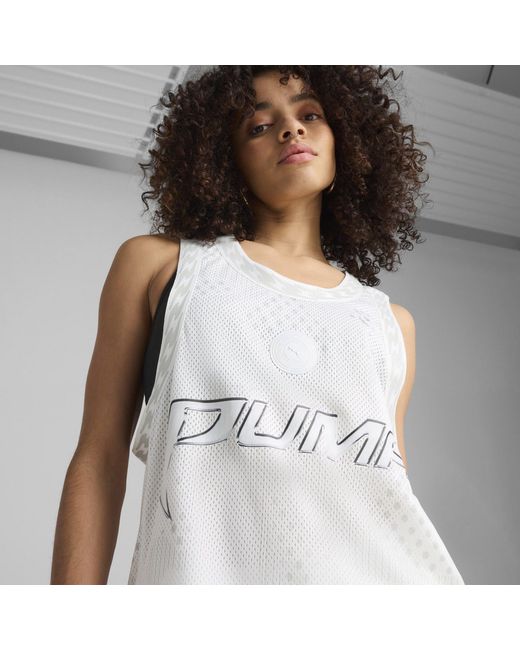 PUMA White Performance Basketball Jersey