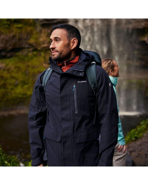 Craghoppers Blue Lorton Ii Waterproof Walking Walking Jacket for men